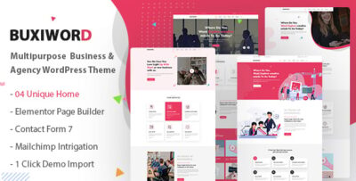 Buxiword - Digital Agency WordPress Theme