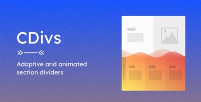 CDivs - Adaptive and Animated Canvas Section Dividers