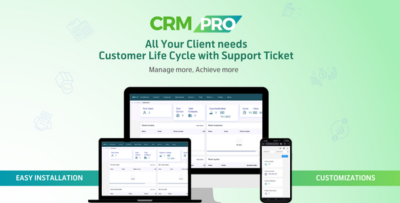 CRM PRO - All in One CRM in Laravel for cPanel