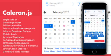 Caleran.js - Vanilla JS Date Range Picker