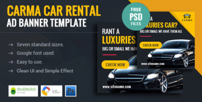 Carma Car Rental HTML 5 Animated Google Banner