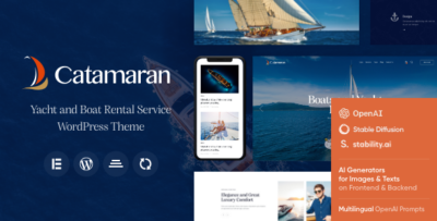 Catamaran - Yacht Club & Boat Rental WordPress theme