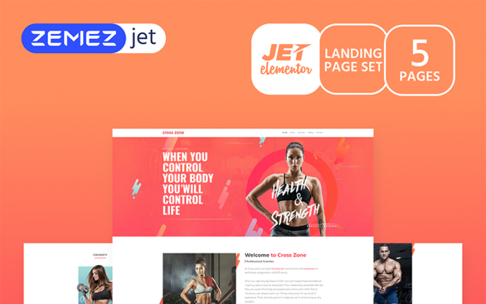 Champio - Crossfit Studio Jet Elementor Template