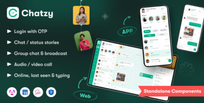 Chatzy - Angular 18 Chat App Template