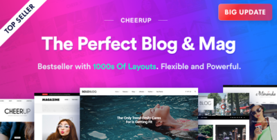 CheerUp Blog Magazine - WordPress Blog Theme