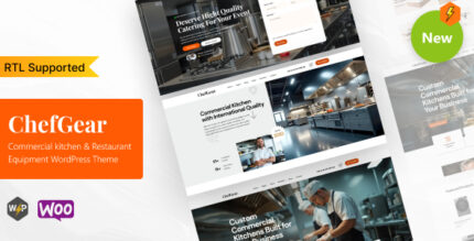 ChefGear - Commercial kitchen & Restaurant Equipment WordPress Theme