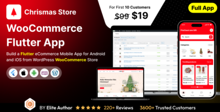 Chrismas Store App - E-commerce Store app in Flutter 3.x (Android, iOS) with WooCommerce Full App