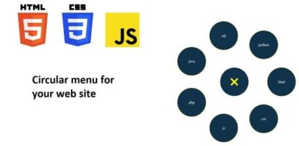 Circular menu - animated and dynamic navigation menu