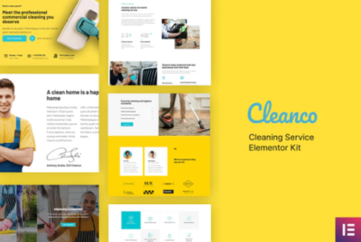 Cleanco - Cleaning Service Company Template Kit