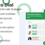 Click to dial - bubble & buttons for call JavaScript plugin