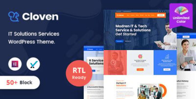 Cloven - IT Solutions Services Company WordPress Theme