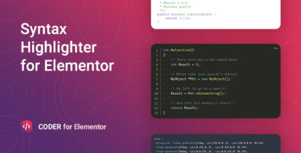 Code Syntax Highlighter for Elementor