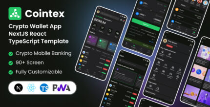 Cointex - Crypto Wallet Mobile TypeScript & NextJS PWA