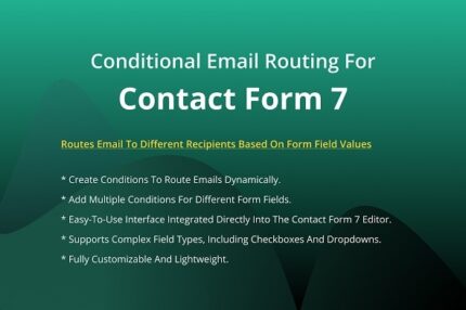 Conditional Email Routing For Contact Form 7 Pro