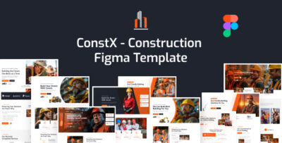 ConstX - Construction Figma Template