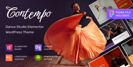 Contempo - Dance School WordPress Theme