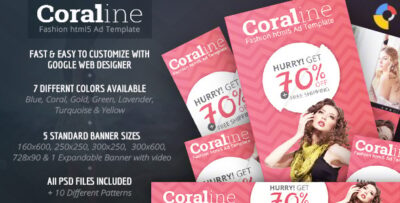 Coraline - Fashion HTML5 Ad Template