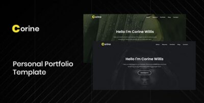 Corine - Responsive Personal Portfolio Template