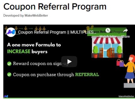 Coupon Referral Program for WooCommerce