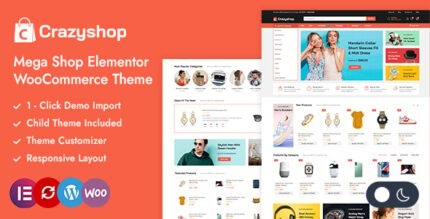 Crazyshop - Multipurpose Elementor WordPress WooCommerce Theme