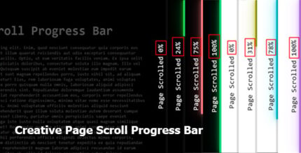 Creative Page Scroll Progress Bar