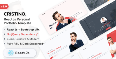 Cristino - React Js Personal Portfolio Template