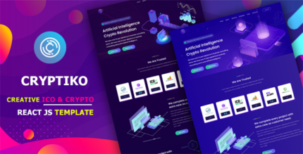 Cryptiko - React js ICO and Crypto Template