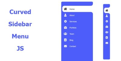 Curved Sidebar Menu in JS