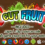 Cut Fruit HTML5 Game - Construct 2 & 3 (.capx + .c3p + source-code)
