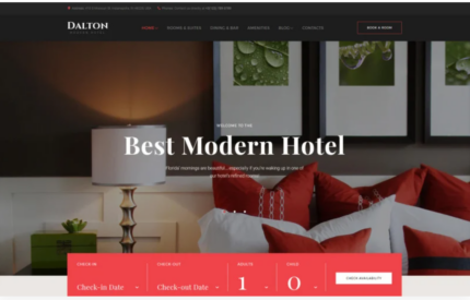 Dalton - Modern Hotel & Resort WordPress Theme