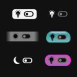 Dark Mode Light Mode Style Buttons with Memory