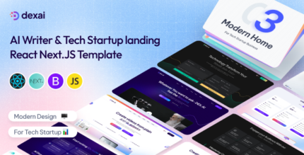 DexAI - AI Writer & Tech Startup Landing Page NextJS Template