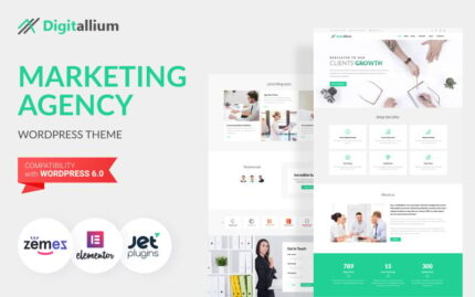 Digitalium - Marketing Agency WordPress Theme