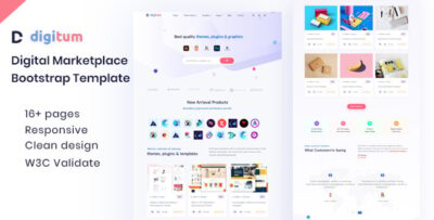 Digitum Digital Marketplace html Template