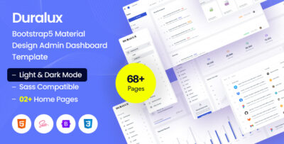 Duralux - CRM Admin & Dashboard Bootstrap HTML Template