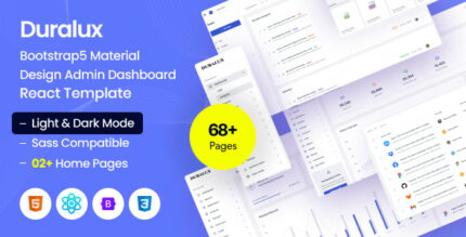 Duralux - CRM Admin & Dashboard React JS Template