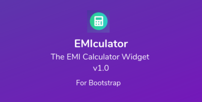 EMIculator - The EMI Calculator Widget