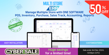 ERP MS - ERP Multi Store, Multi Shop POS, Inventory, Invoice Software