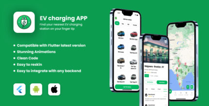 EV Charging Station Finder Flutter UI KIT