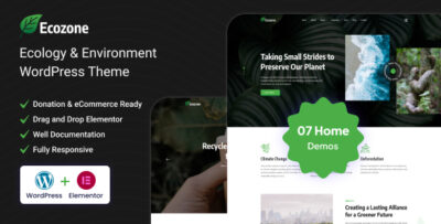 Ecozone - Ecology & Environment WordPress Theme