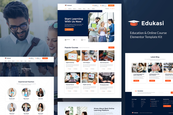 Edukasi - Education & Online Course Elementor Template Kit Edukasi - Education & Online Course Elementor Template Kit