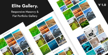 Elite Gallery - Masonry & Grid Gallery Portfolio Showcase