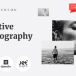 Emily Benson - Photography One page Black&White WordPress Elementor Theme