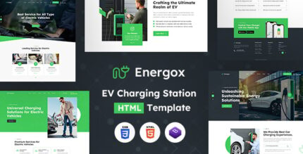 Energox EV Charging Station HTML Template