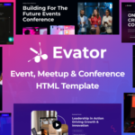 Evator - Event, Conference & Meetup HTML Template