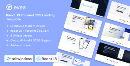 Evea - React Landing Page Template