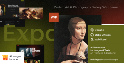 Expo - Modern Art & Photography Gallery WordPress Theme