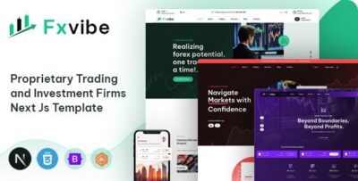 FXvibe - Forex Prop Firm React Next Js Template