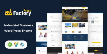 FactoryPress - Factory & Industry WordPress Theme