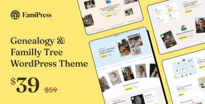 FamiPress - Genealogy & Family Tree WordPress theme